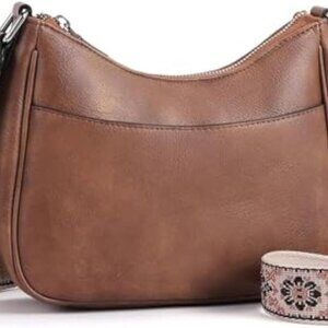 Crossbody Bags Purses for Women, Pu Leather Trendy Hobo Purse Shoulder Handbag T